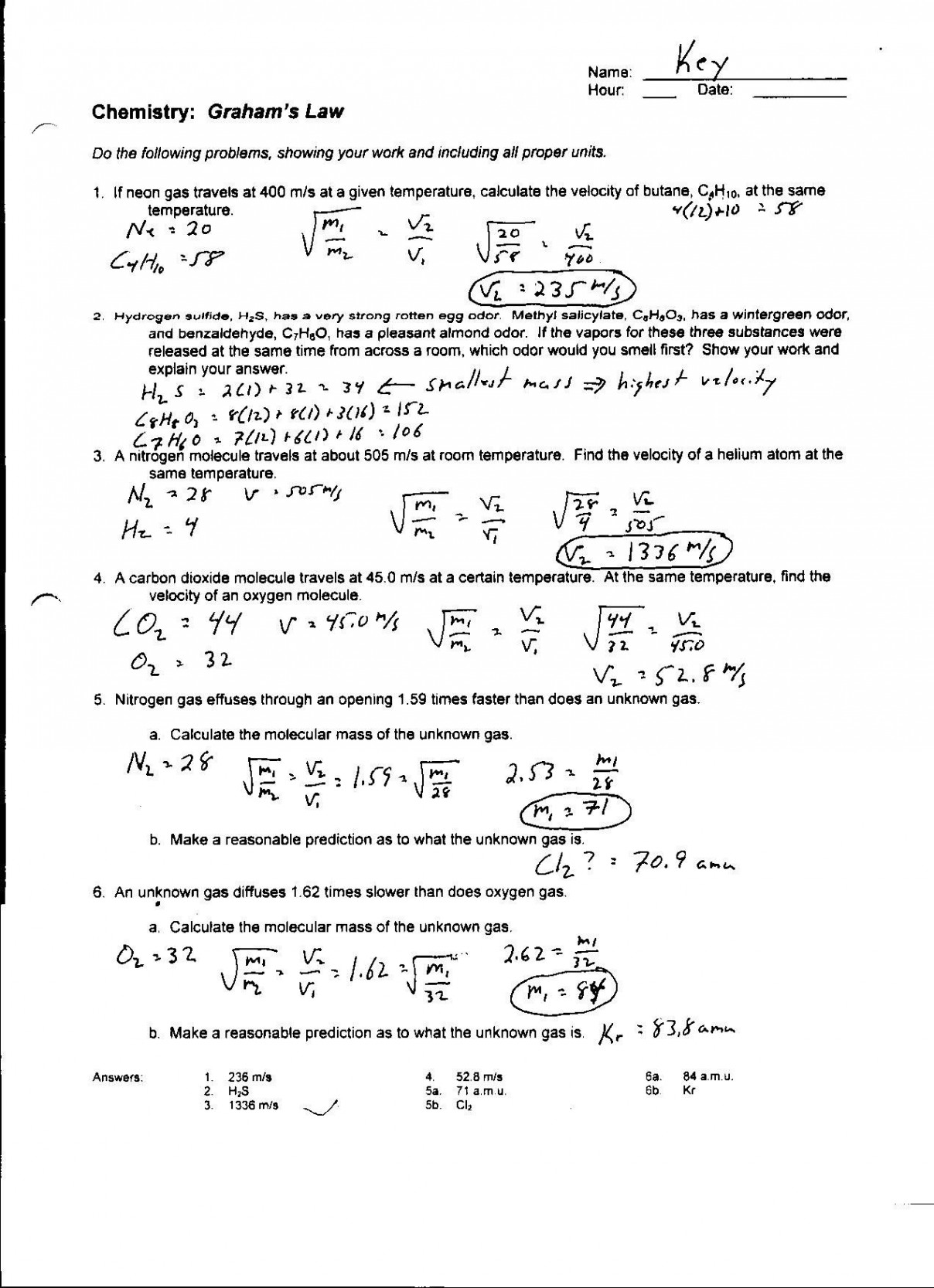 BoyleS Law And Charles Law Gizmo Worksheet Answers  Ideal gas