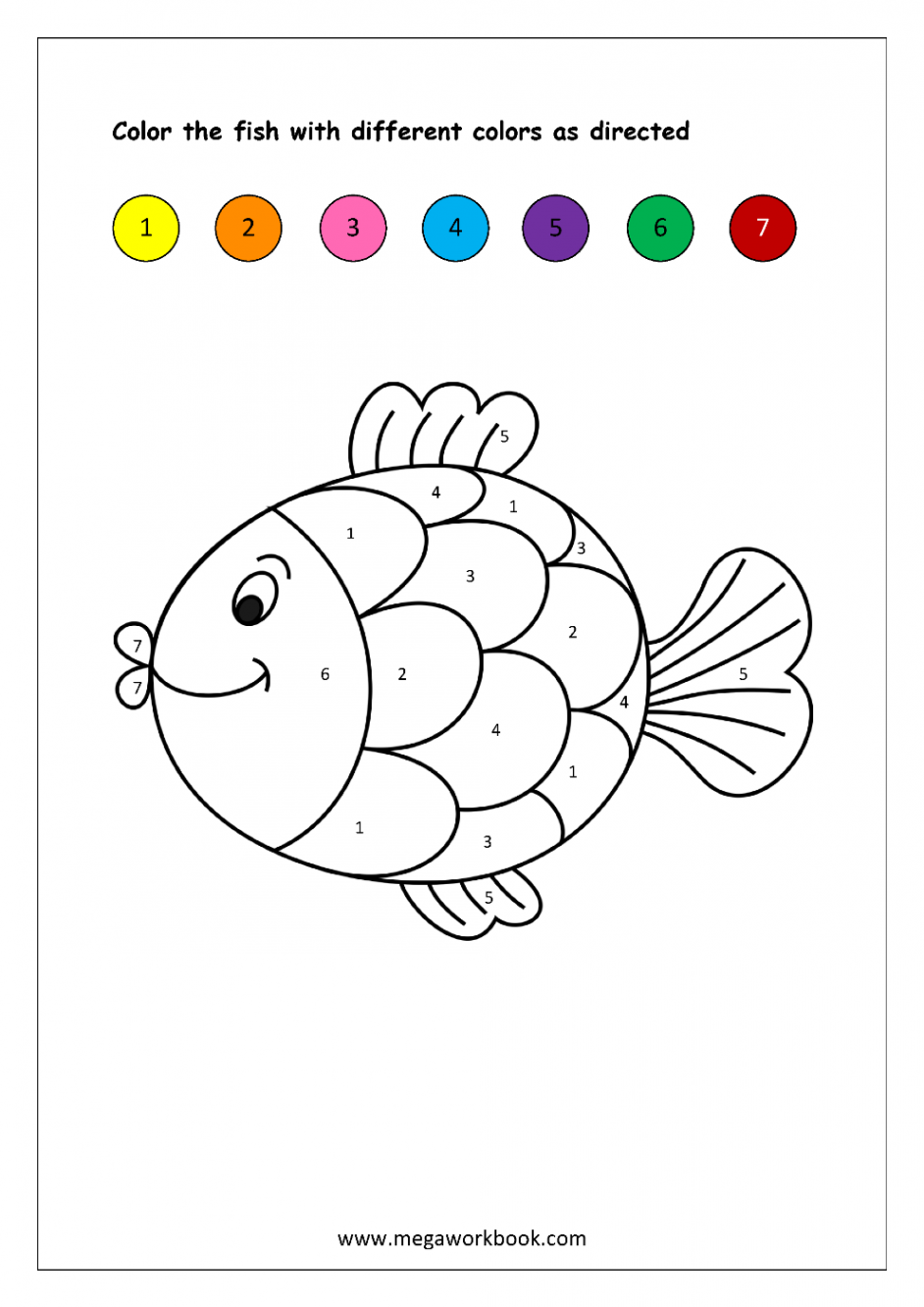 Color By Number Worksheets - Color By Number Math Worksheets