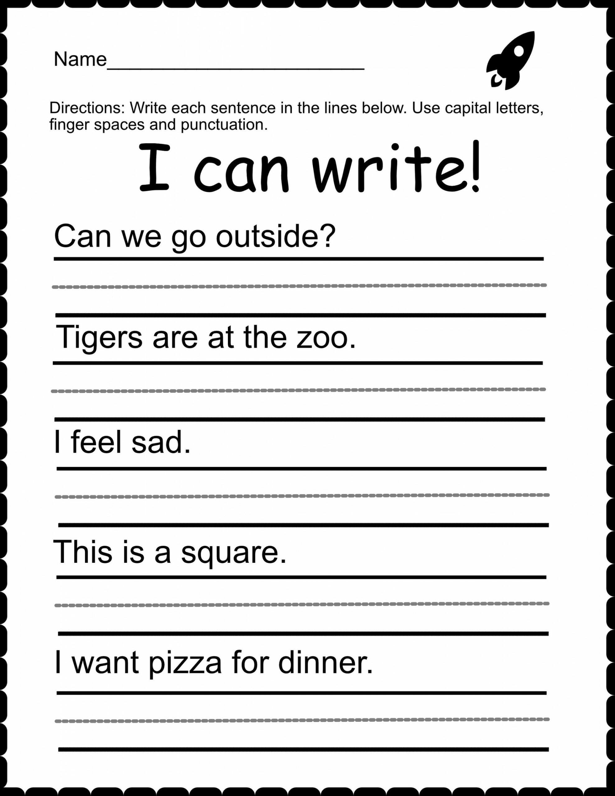 Printable-st Through rd Grade-sentence Writing-spelling - Etsy UK