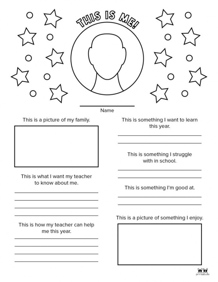 All About Me Printable Worksheets -  FREE Printables  Printabulls