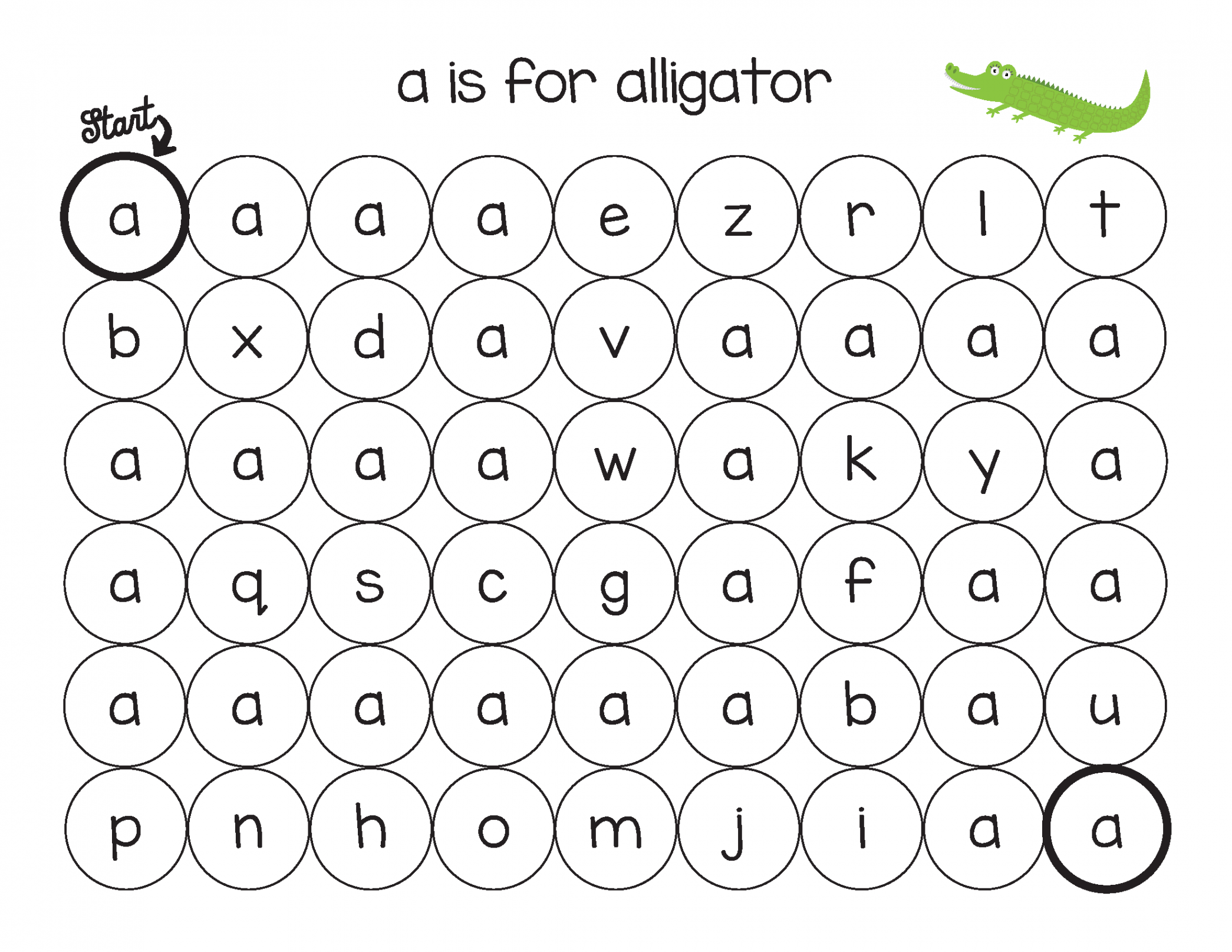 Animal Alphabet Do-a-Dot Printables - Gift of Curiosity