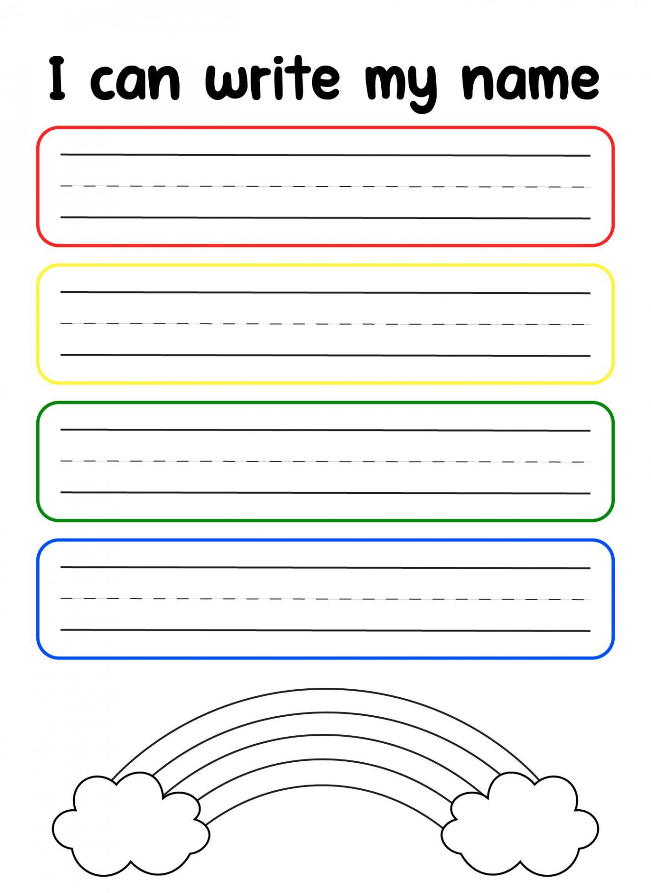 Best My Name Tracing Printable Worksheets in   Name writing