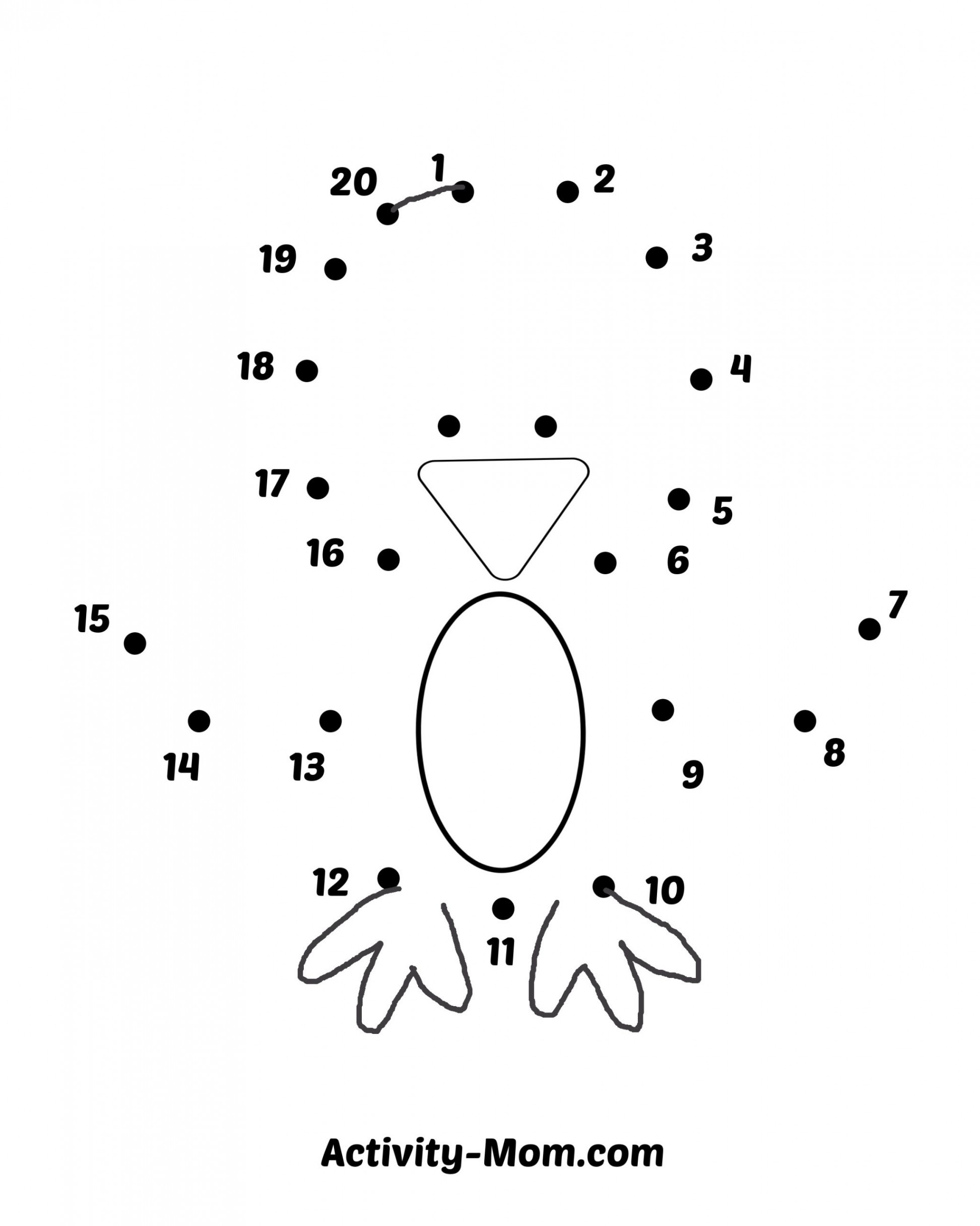 Dot to Dot Worksheets Numbers  to  (free printable) - The