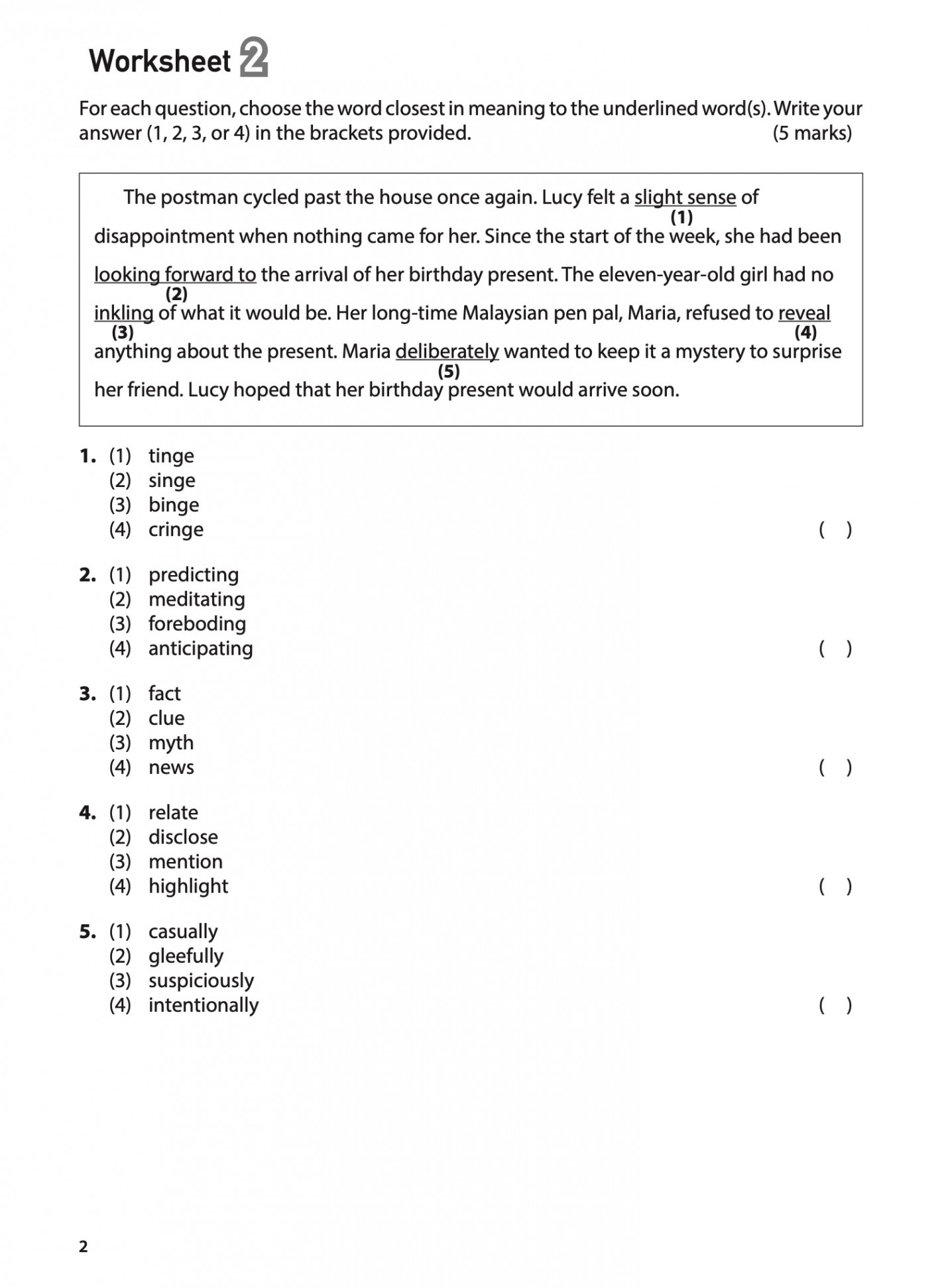 English Worksheets Primary  & : Vocabulary Cloze - CPD