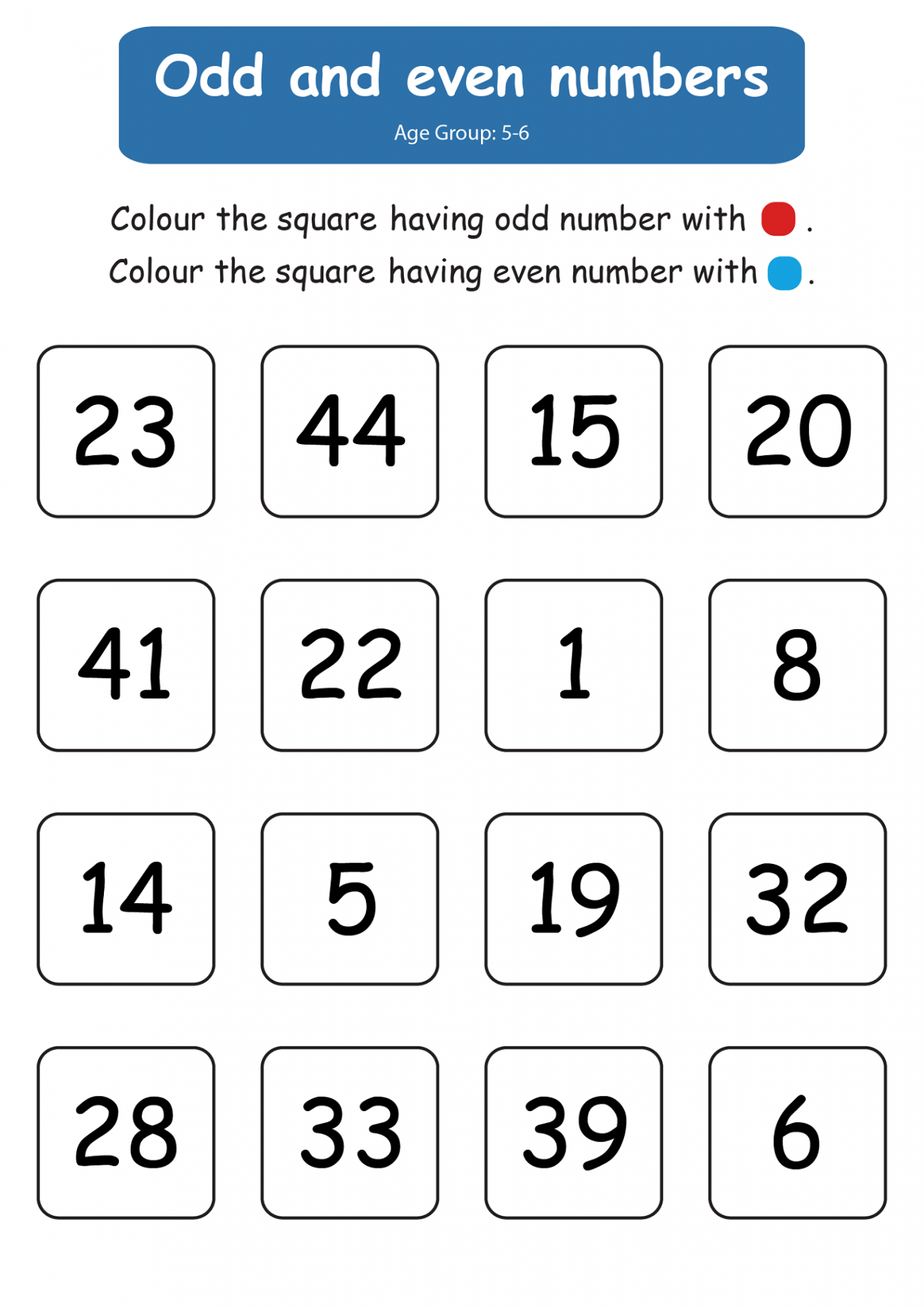 even and odd number worksheets free  K Worksheets  Number