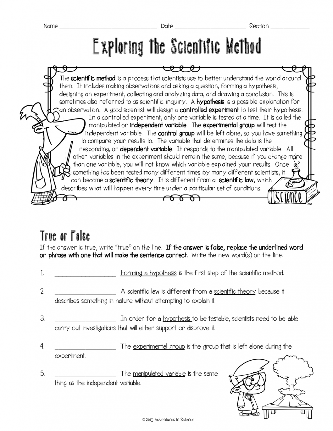 Exploring the Scientific Method - Name _鈀 鈀 Date - Studocu