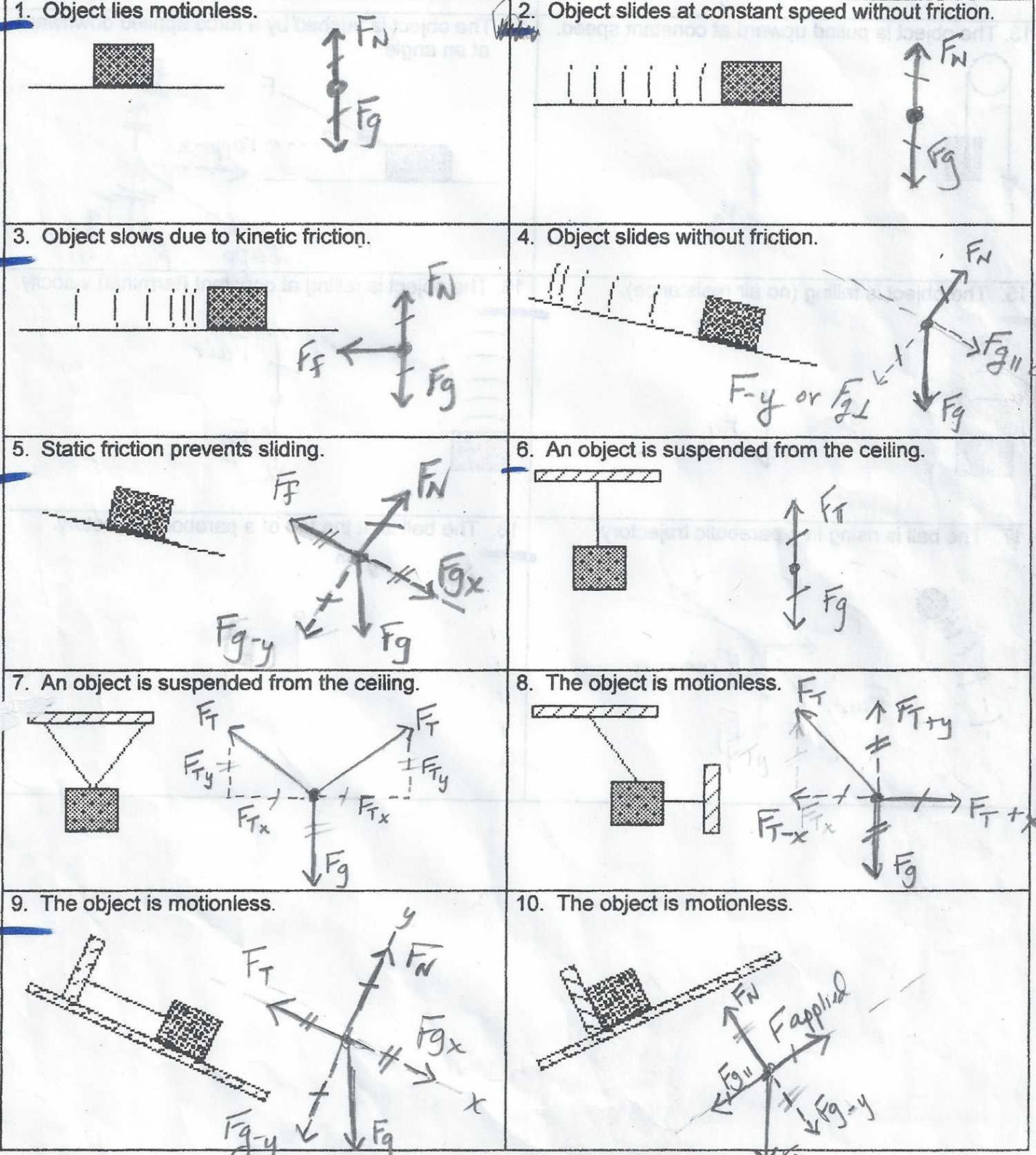 Free Body Diagram Worksheet With Answers  Body diagram