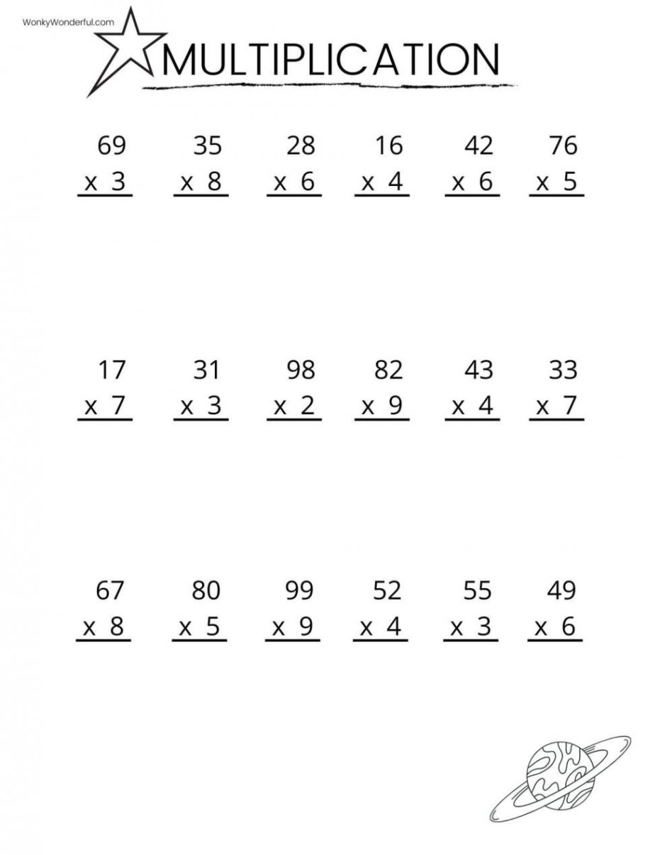 FREE PRINTABLE MULTIPLICATION WORKSHEETS + WonkyWonderful