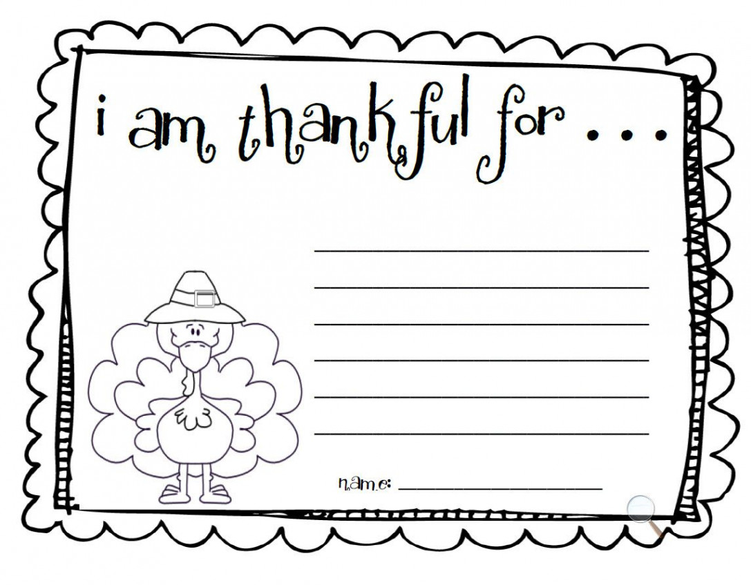 Fun For First: Make an "I Am Thankful" list  Thanksgiving writing