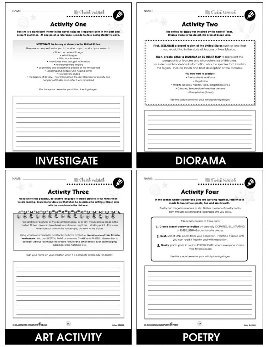 Holes - BONUS WORKSHEETS - Grades  to  - eBook - Bonus