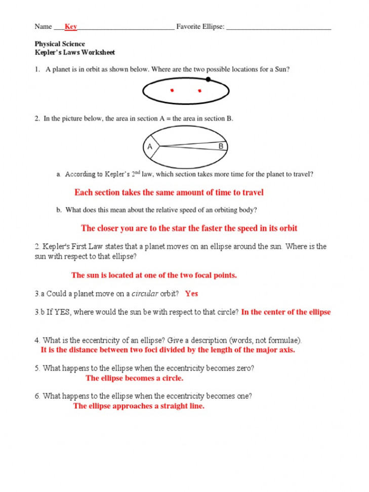 Kepler Laws Review Answers  PDF