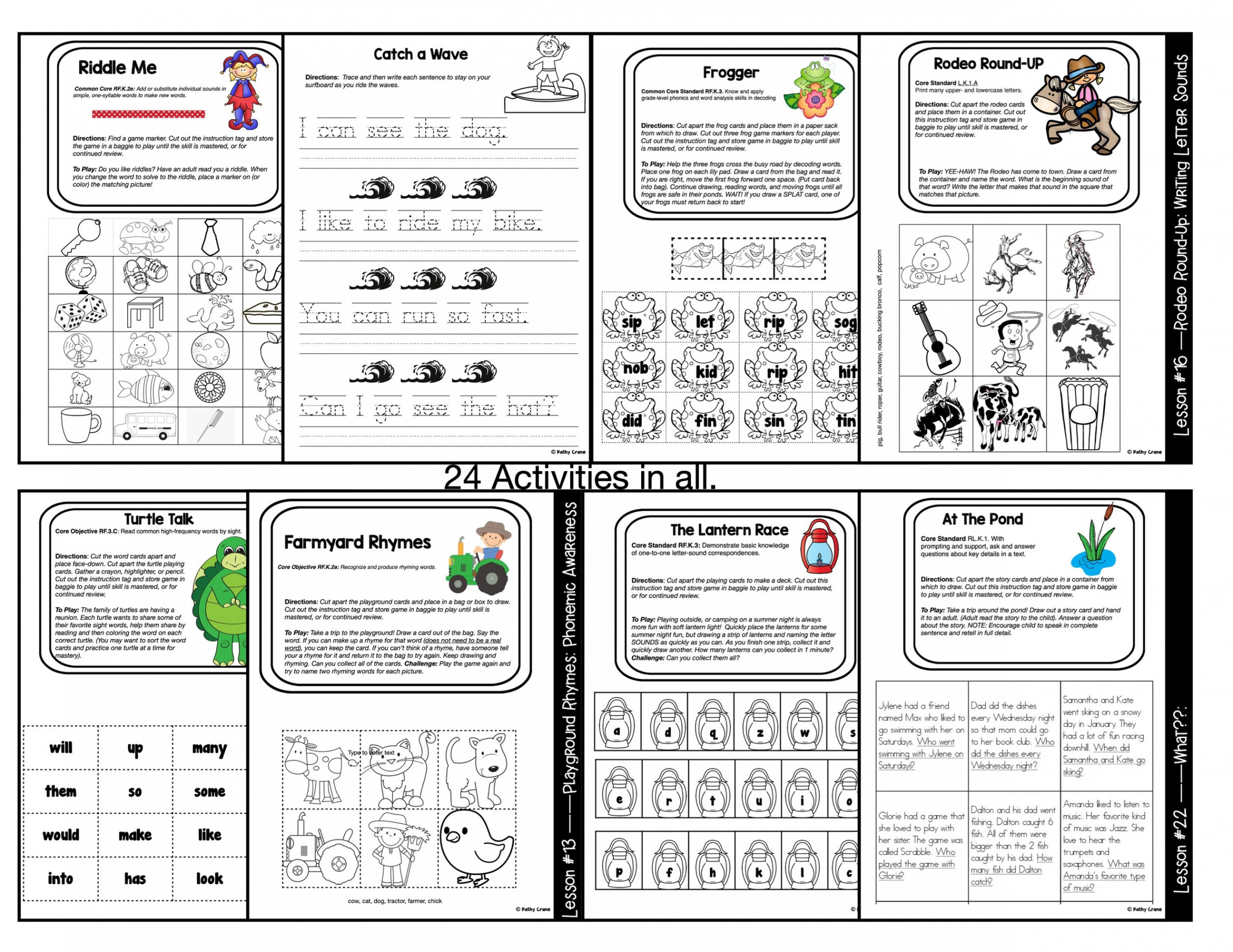 Kindergarten Summer Review Packet Reading No Summer Slide — Kindergarten  Kiosk