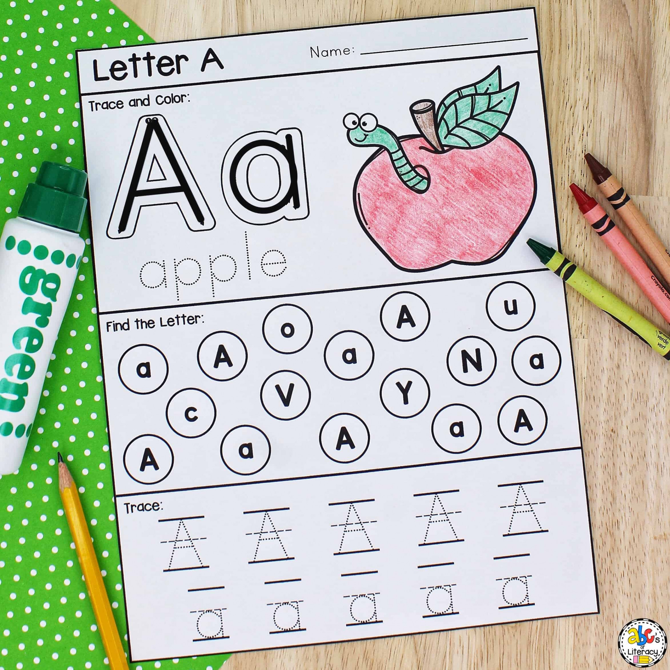 Letter A Printable: Preschool Worksheet for Letter Recognition