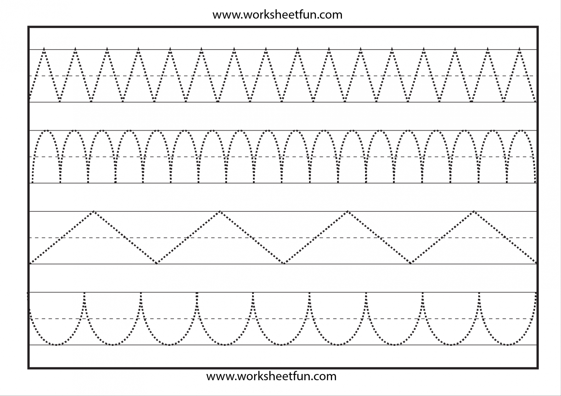 Line Tracing –  Worksheet  Shape tracing worksheets, Tracing