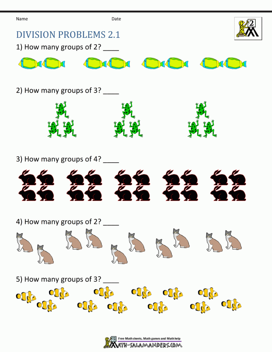 nd Grade Division Worksheets