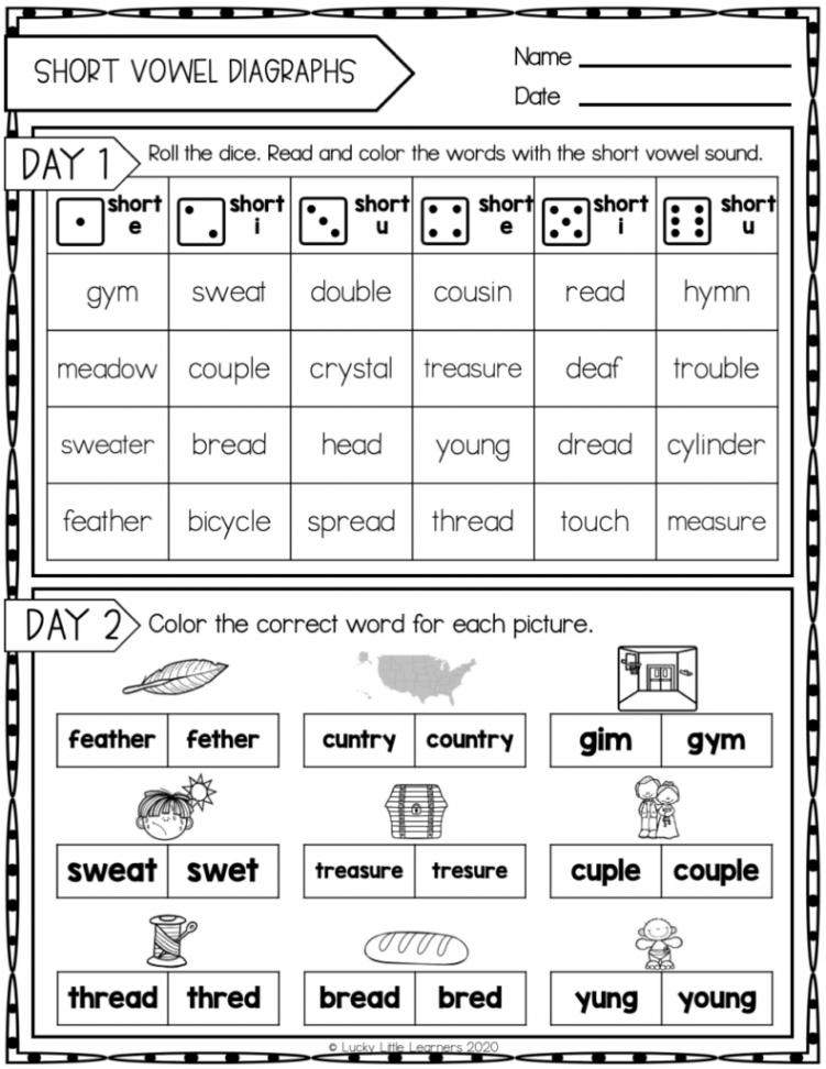 No Prep Daily Phonics Review in nd Grade - Lucky Little Learners