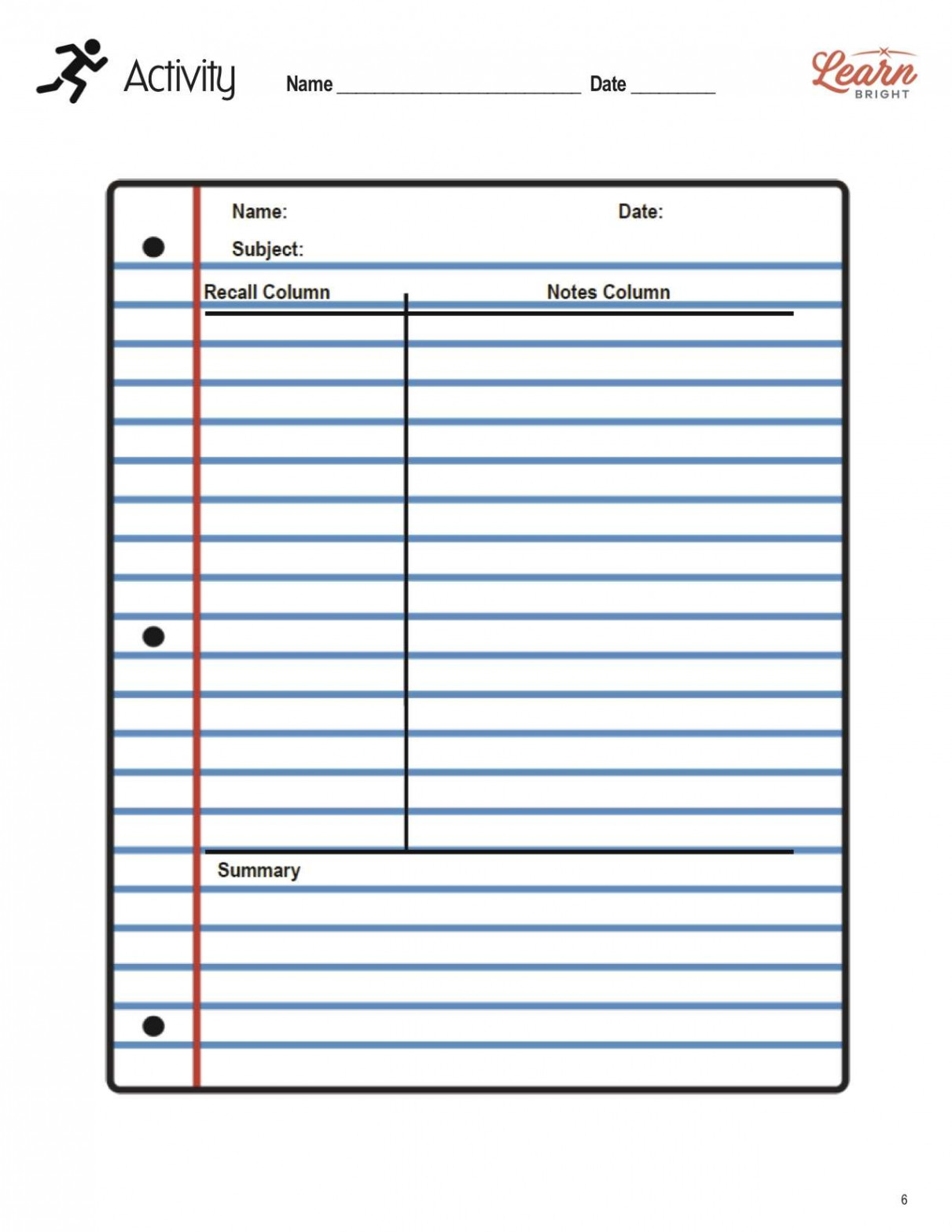 Note-Taking Skills, Free PDF Download - Learn Bright