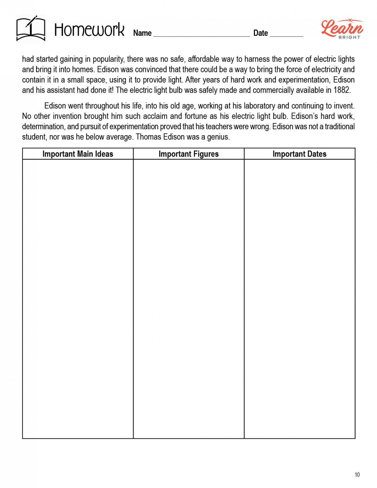 Note-taking Skills – Grades -, Free PDF Download - Learn Bright