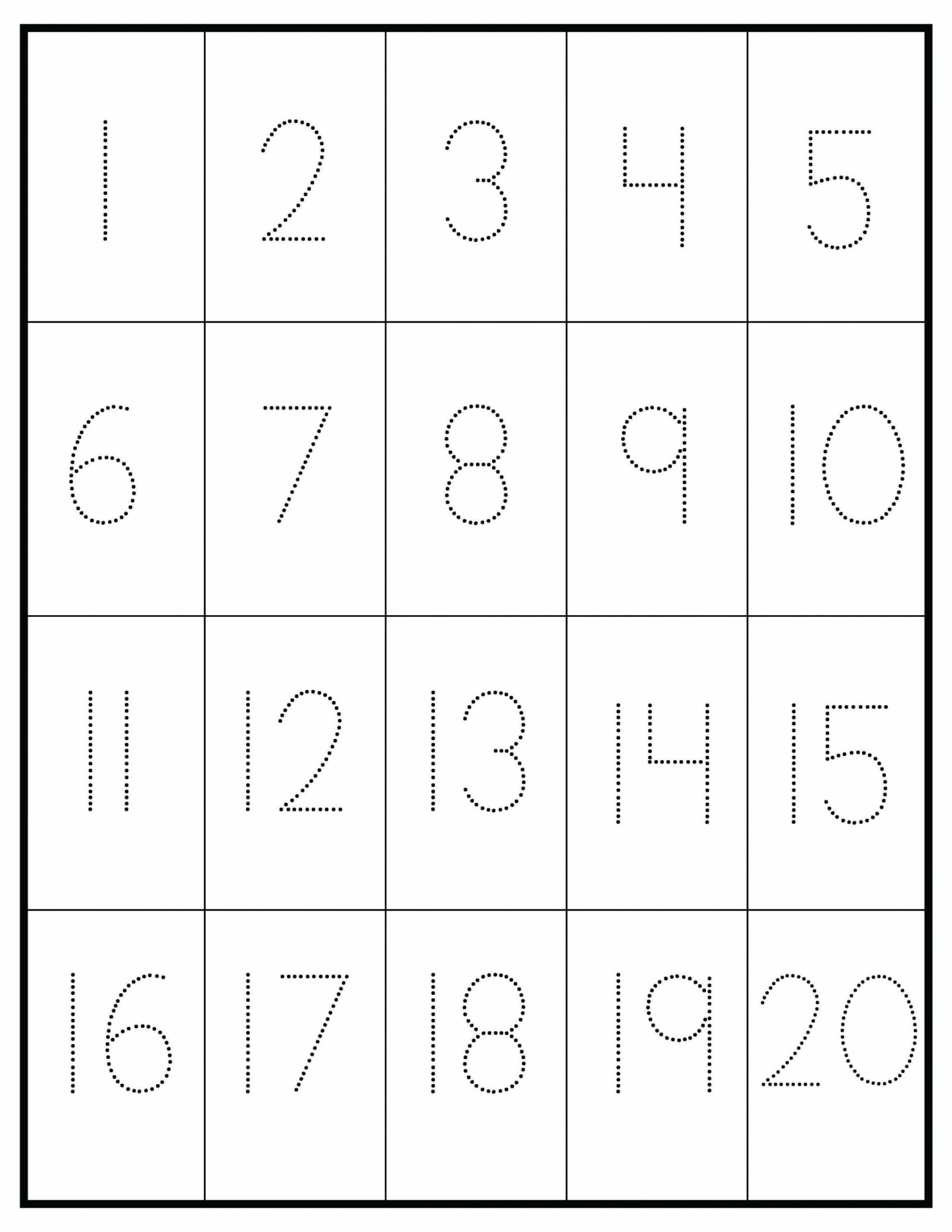 Number Tracing Practice - Tracing Worksheet Preschool