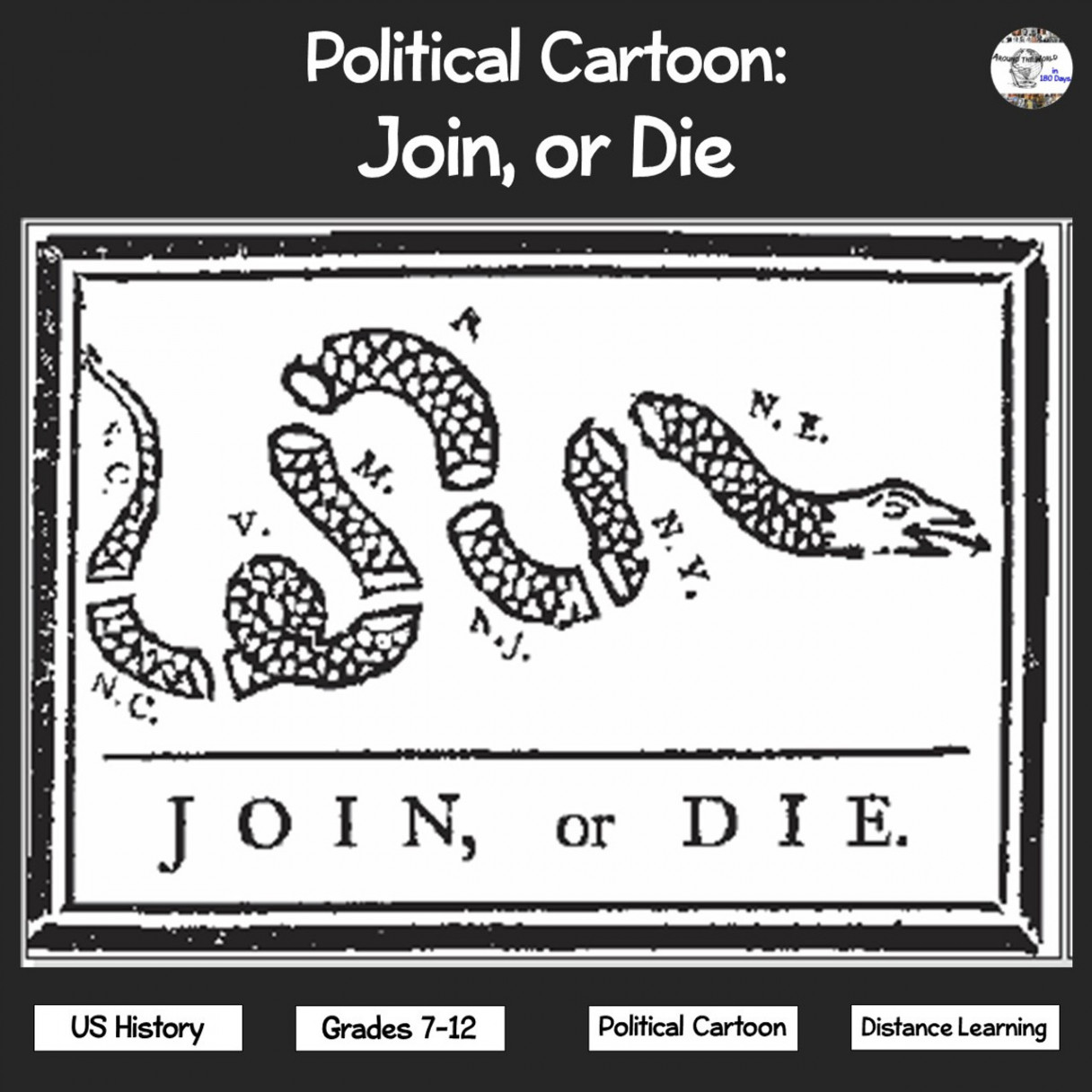 Political Cartoon: Join or Die