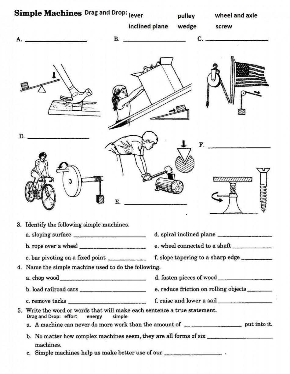 PS--Identifying Simple Machines worksheet  Live Worksheets