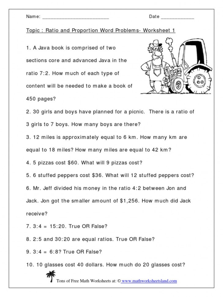 Ratio and Proportions Word Problem Packet  PDF  Ratio  Teaching