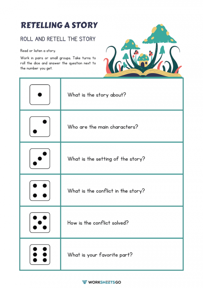 Retelling A Story Worksheets  WorksheetsGO