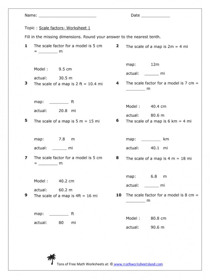 Scale Copy Worksheet