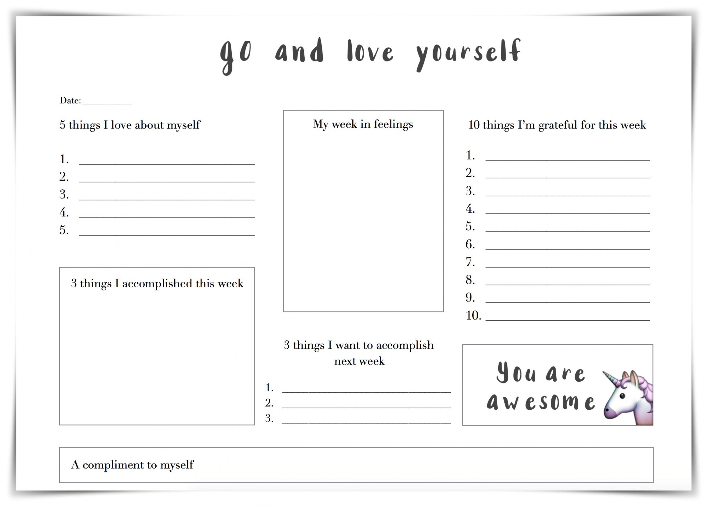 Self Esteem Worksheets - A Self Esteem Worksheets is a few short