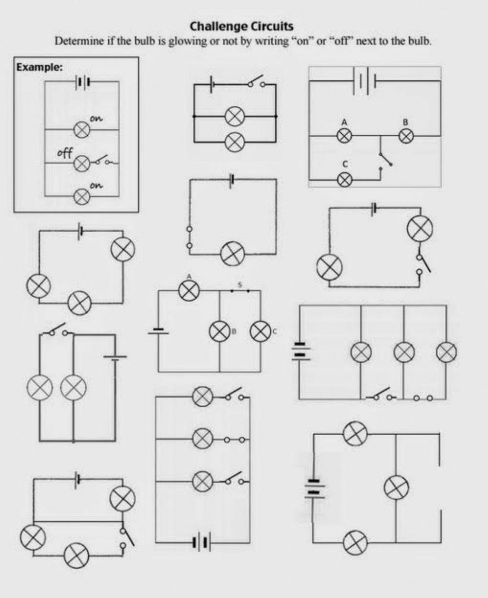 Series and parallel circuit  worksheet  Live Worksheets