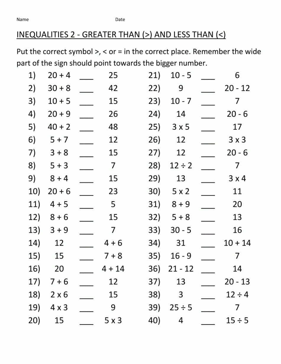 Simple Math Problem Worksheets  Educative Printable  Simple math