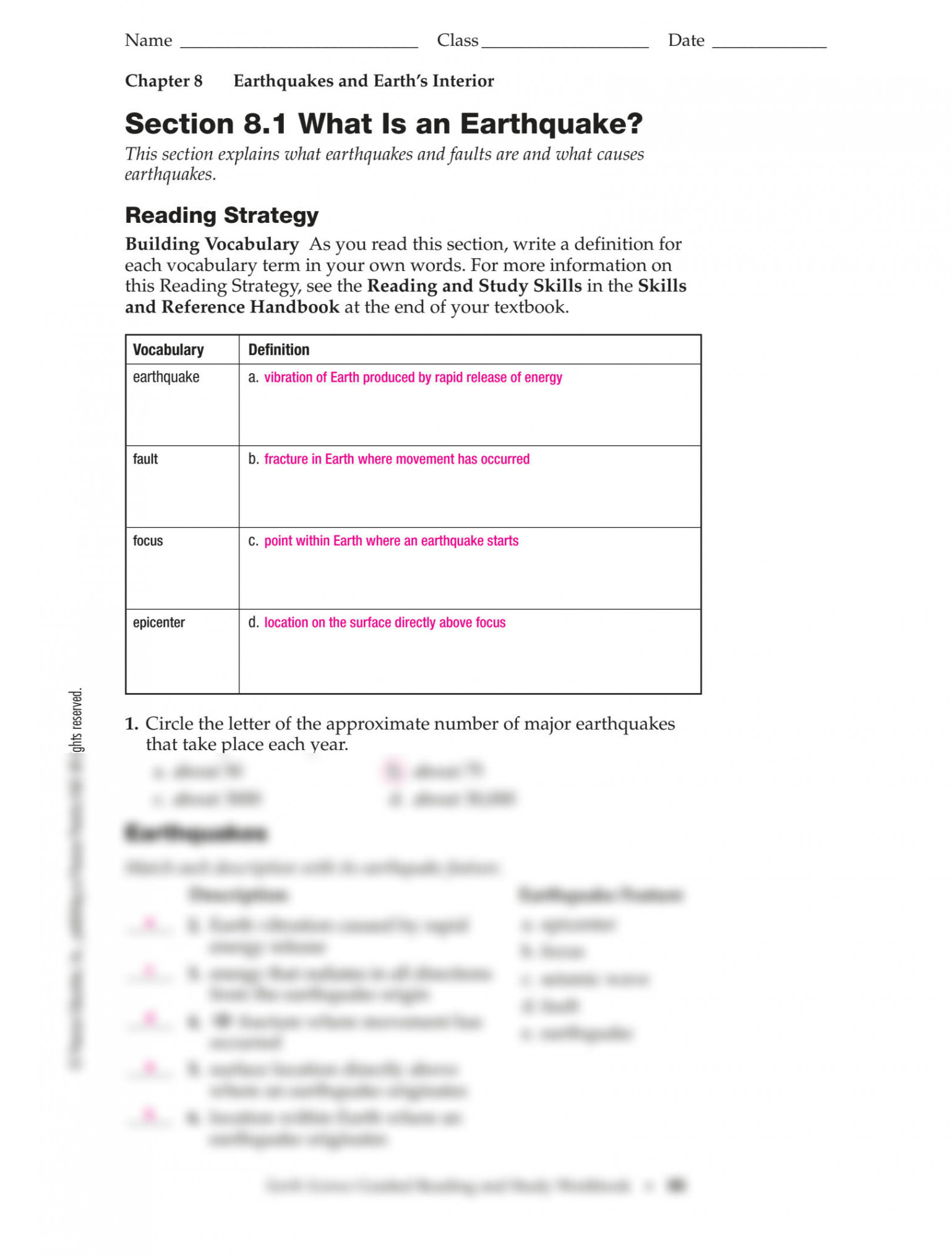 SOLUTION: Es   worksheet answers  - Studypool