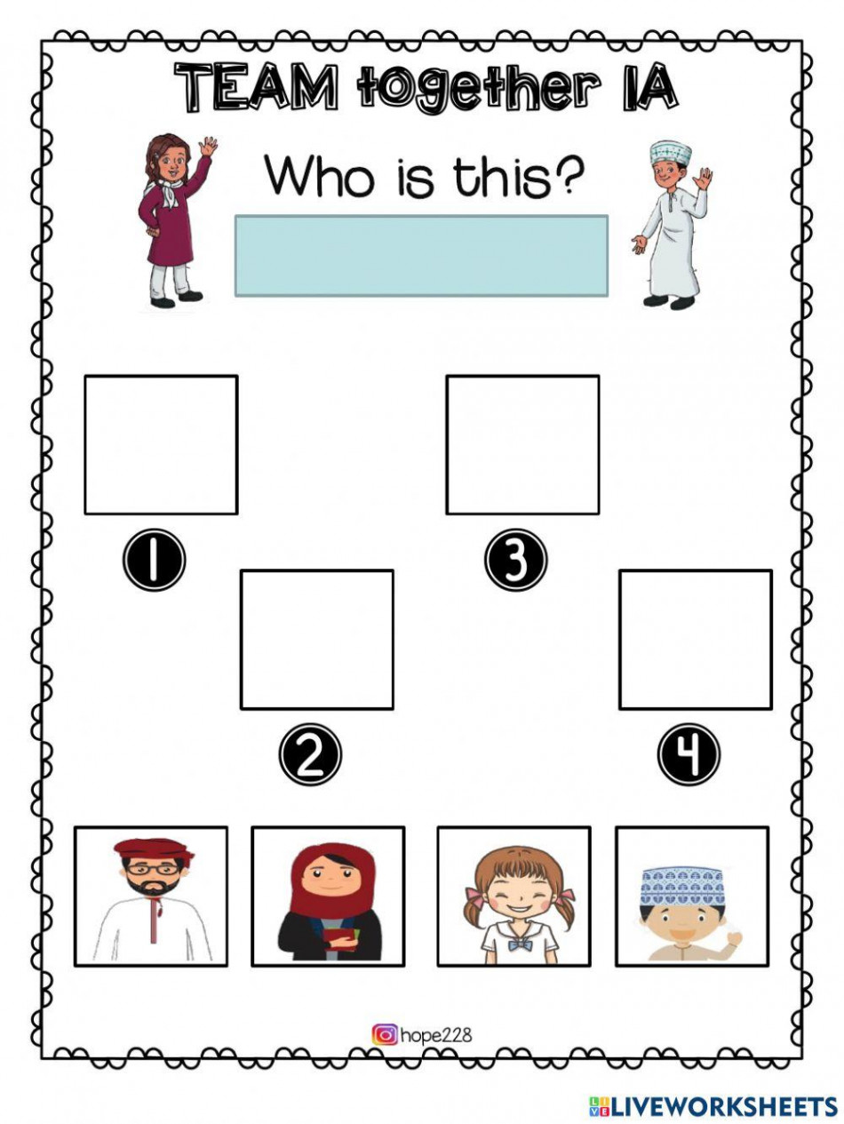 Team Together A -Who is this worksheet  Live Worksheets