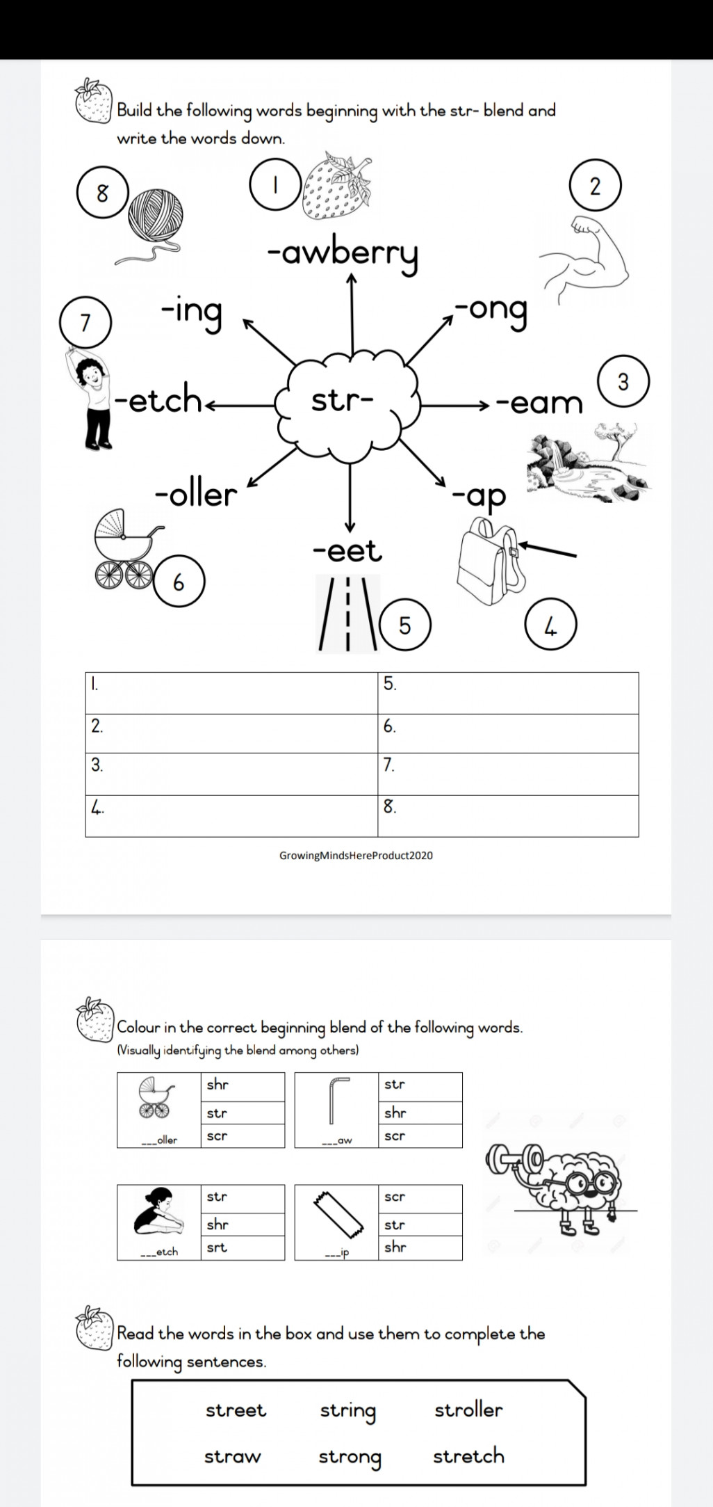 Term  Phonics Worksheets Grade  • Teacha!