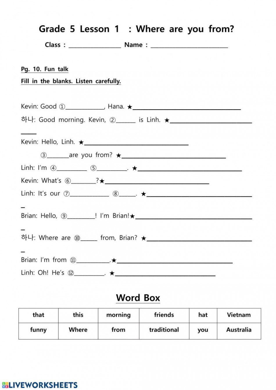 th grade worksheet worksheet  Live Worksheets