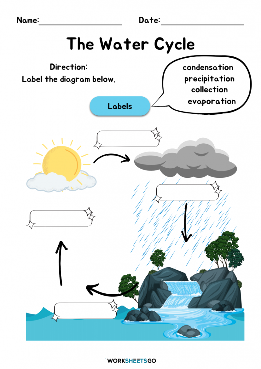 The Water Cycle Worksheets  WorksheetsGO