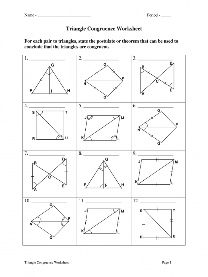 Triangle congruence worksheet: Fill out & sign online  DocHub