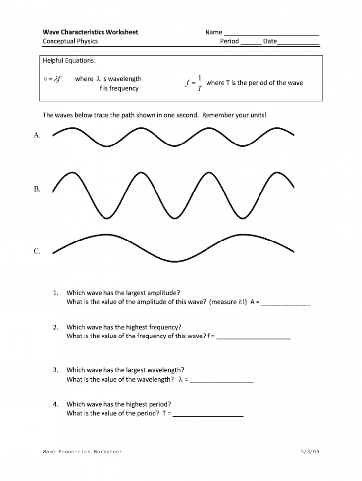 Wave characteristics worksheet: Fill out & sign online  DocHub