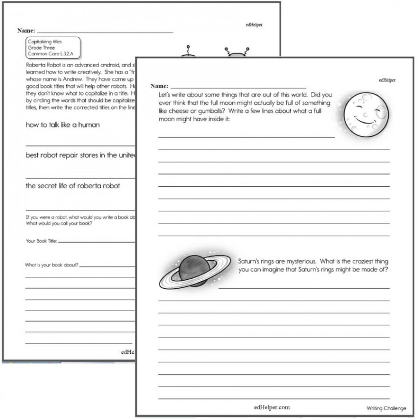 Writing Worksheets for Creative Kids  Free PDF Printables