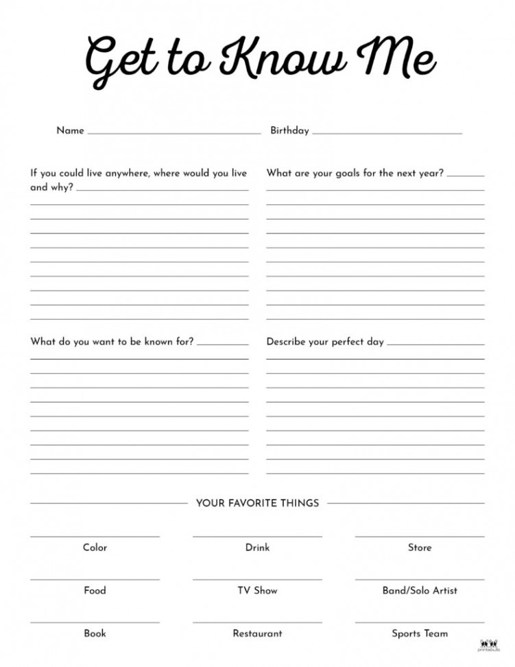 All About Me Printable Worksheets -  FREE Printables  Printabulls