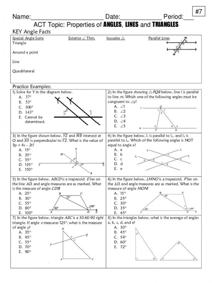 Angle Proofs Worksheet - Fill Online, Printable, Fillable, Blank