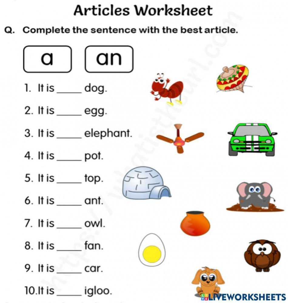 Article online worksheet for Grade   Live Worksheets