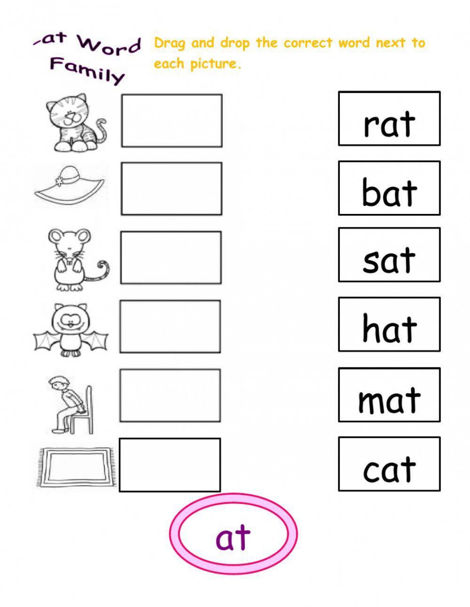 At word family interactive worksheet  Live Worksheets