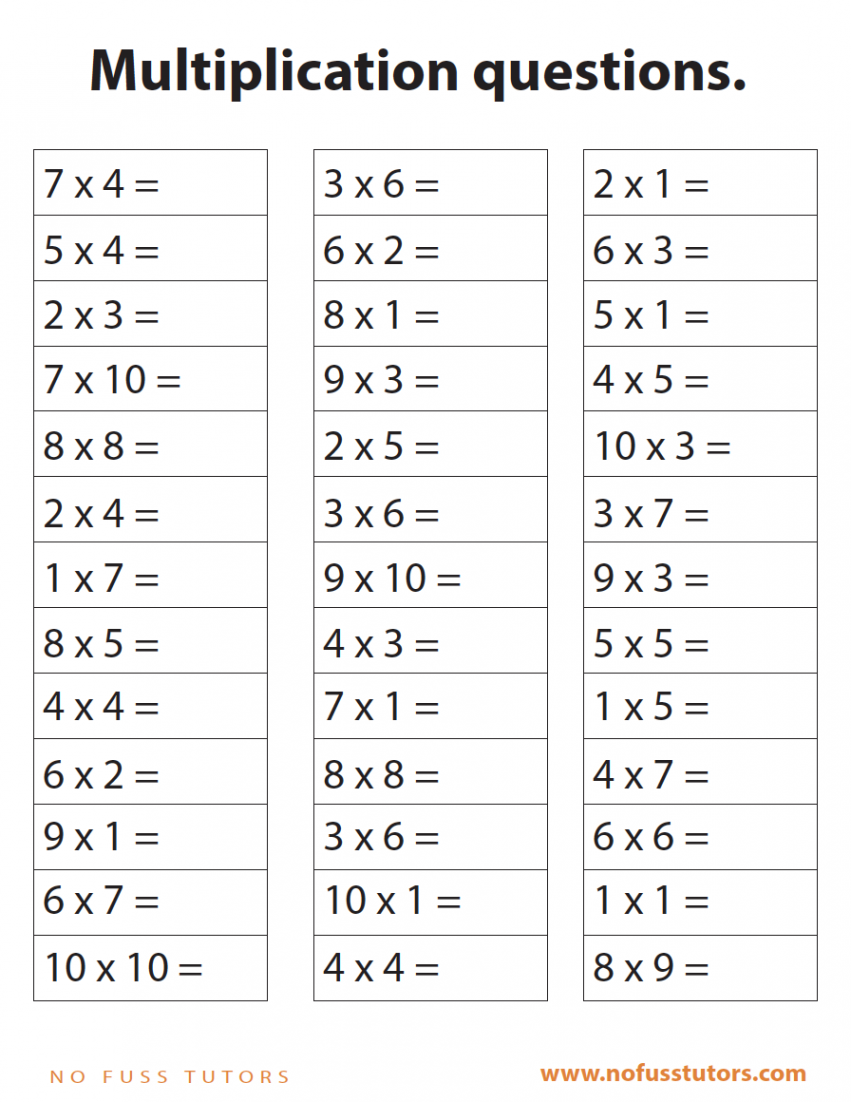 Beginner Multiplication