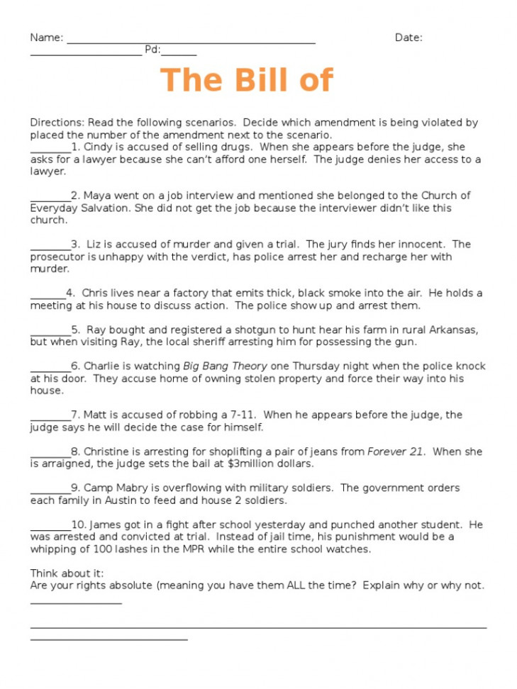 Bill of Rights Scenario  PDF