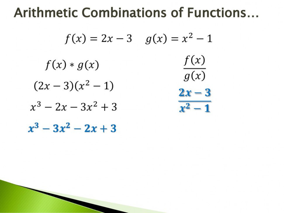 Combinations of Functions - ppt download