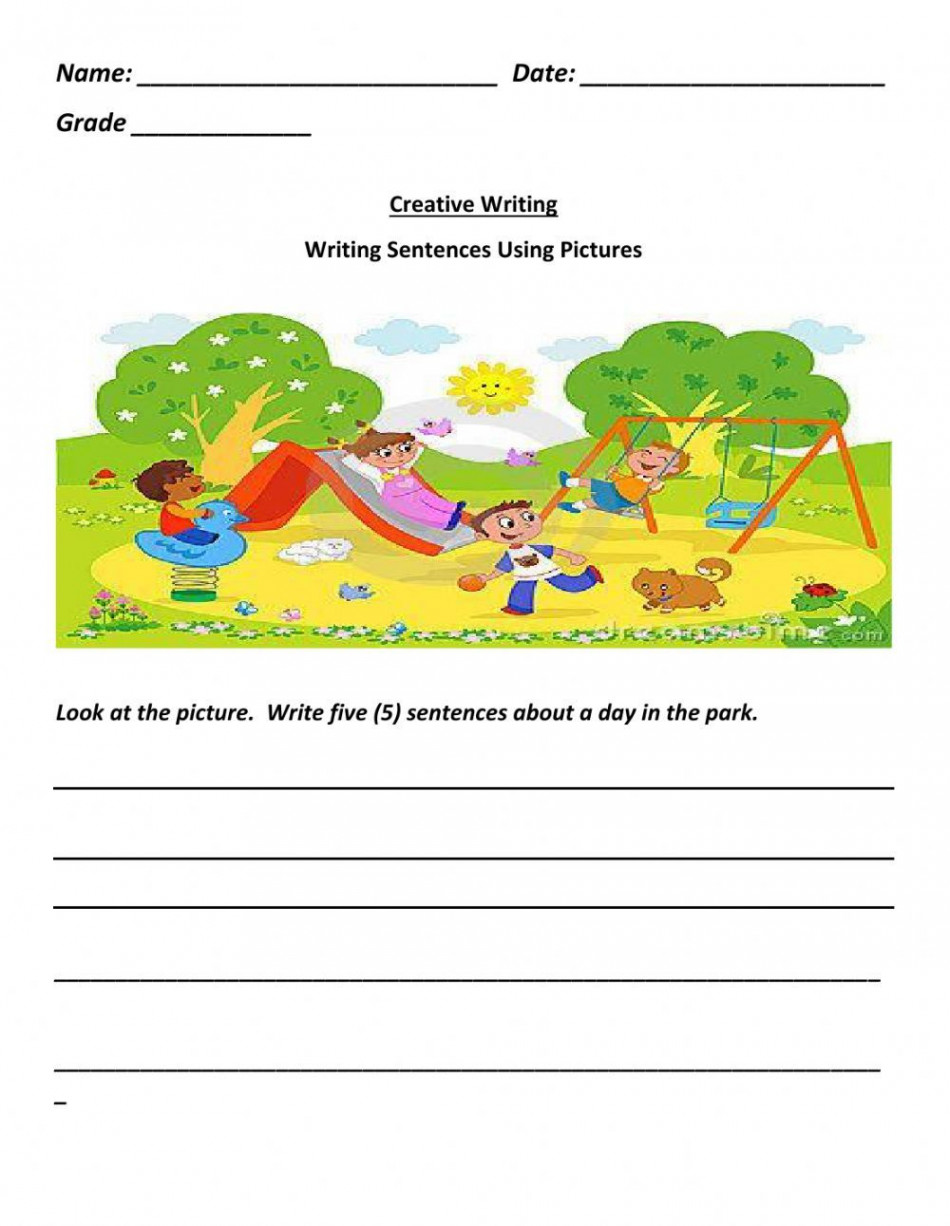 Creative Writing Picture Prompt worksheet  English creative