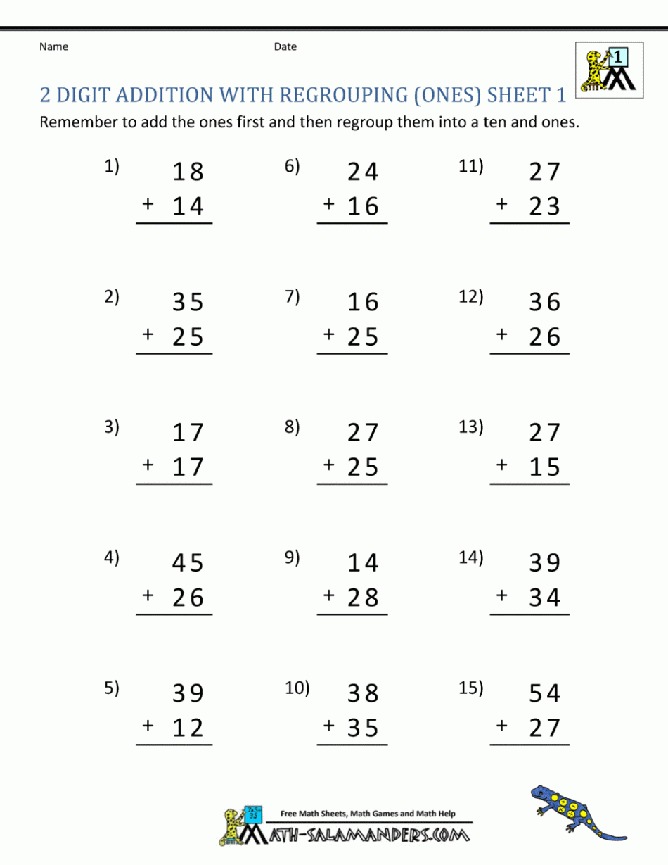 Digit Addition Worksheets