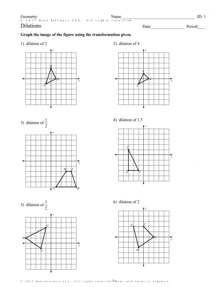 Dilation Worksheet  PDF