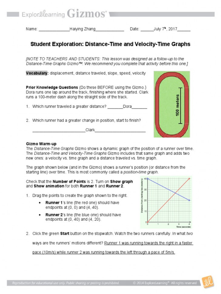 DistanceTimeVelocitySEm - Physics Report  PDF  Speed  Velocity